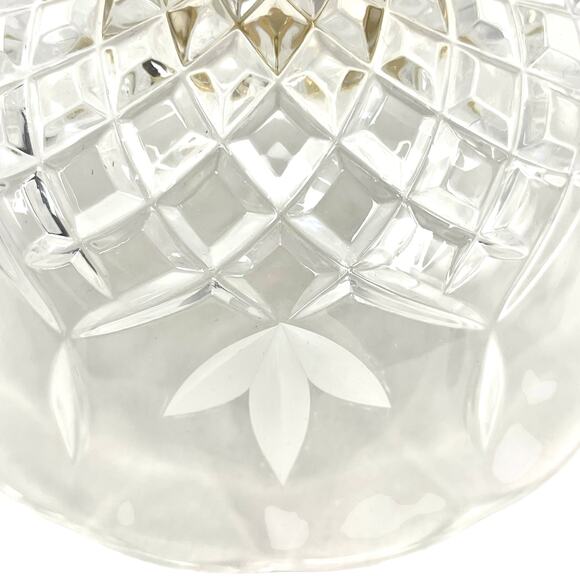 Vintage WATERFORD CRYSTAL "KILLARNEY" Footed Bowl 22 KARAT GOLD Finish 7" - Picture 5 of 8